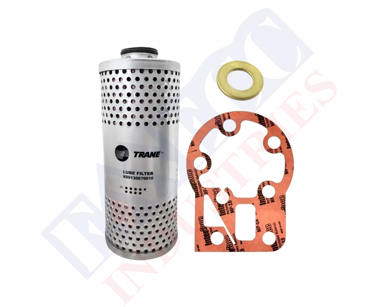 Trane_Filtre à huile FLR01353 & joint de couvercle pour compresseur à vis GP1 type 35-60T_X09130070010 Trane_Filtre à huile FLR01353 & joint de couvercle pour compresseur à vis GP1 type 35-60T_X09130070010 – Image 1